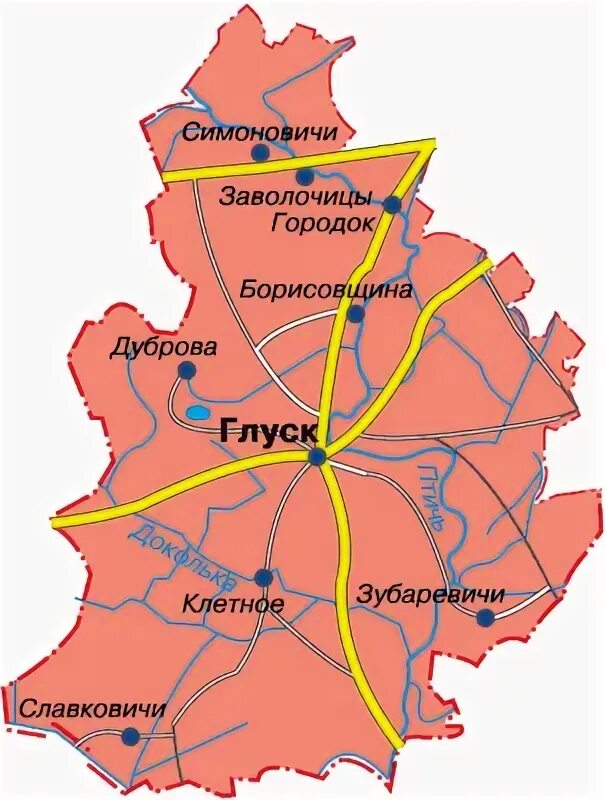 Интерактивная карта Глусского района 
